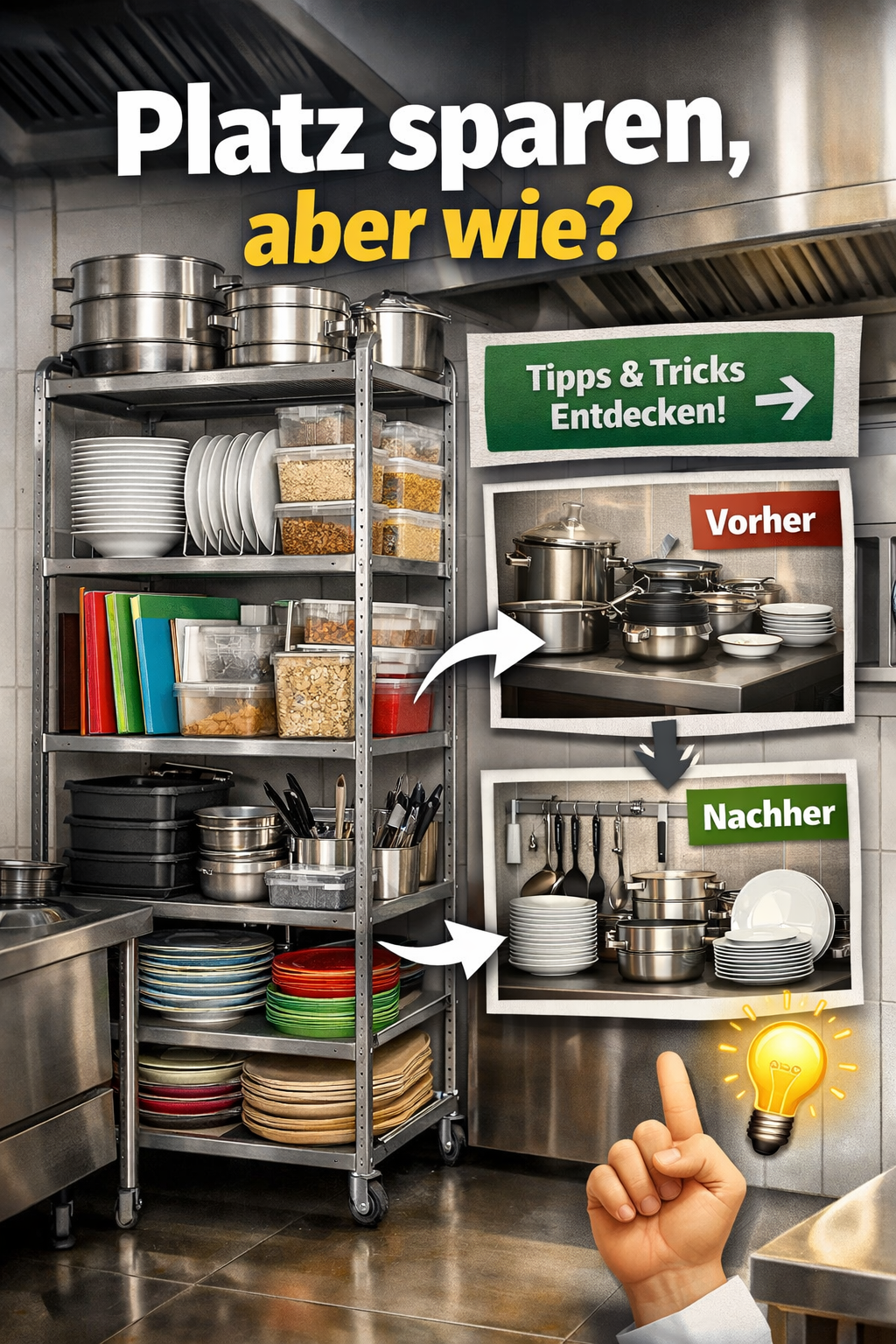 Perfekte Organisation in der Profiküche: Tellerstapler von Plate Mate
